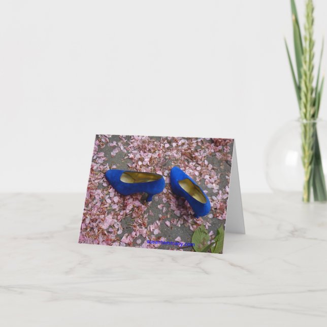 Tarjeta EL AZUL CALZA notecard (Anverso)