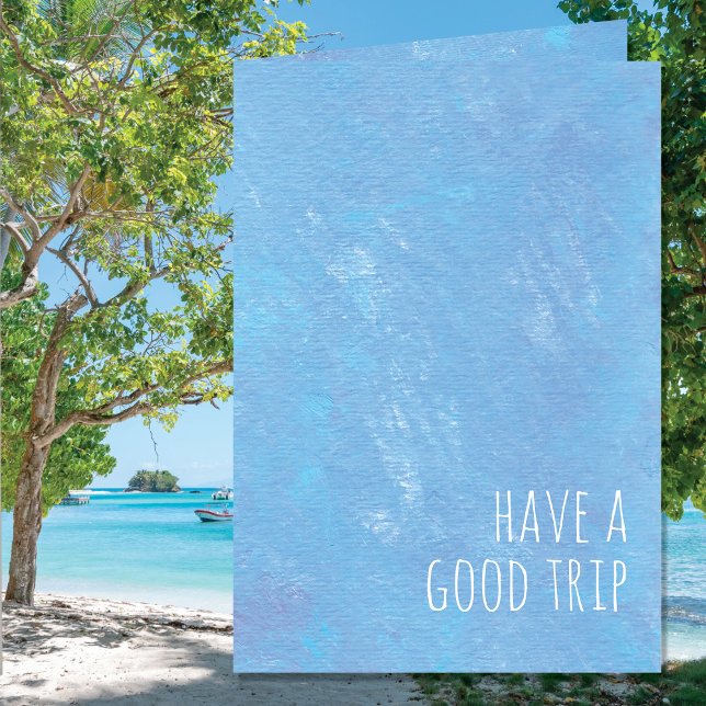 Tarjeta El Azul Simple Tiene Un Buen Viaje Moderno (Subido por el creador)