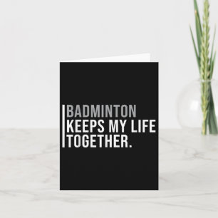 Tarjeta El bádminton está llamando Disminución Aceptar Dic