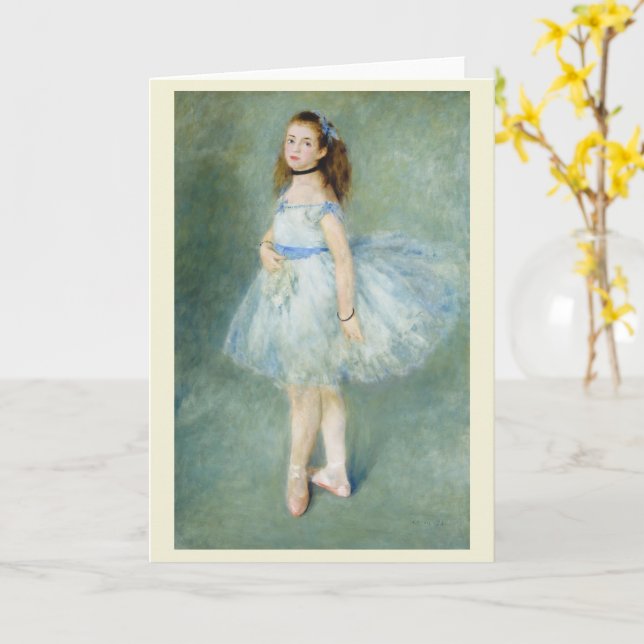 Tarjeta El bailarín (flor amarilla)