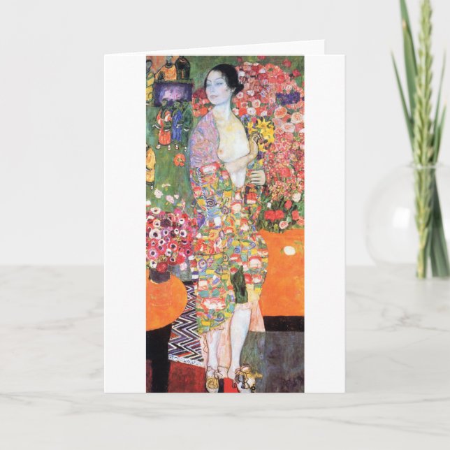 Tarjeta El bailarín, Gustav Klimt (Anverso)