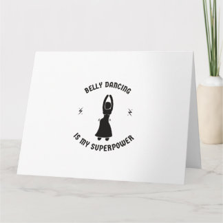 Tarjeta El baile Belly es mi superpoder