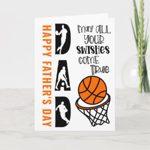 Tarjetas Baloncesto Del Día De Padres 