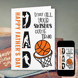 Tarjeta El baile de baloncesto papa desea ser el verdadero