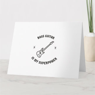 Tarjeta El bajo es mi superpoder