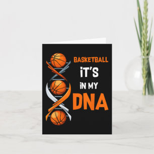 Tarjeta El baloncesto está en mi equipo de entrenadores de
