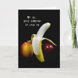Tarjeta El banano se inclina en Apple pensando en ti