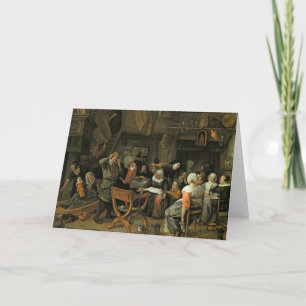 Tarjeta El banquete del bautizo, 1668