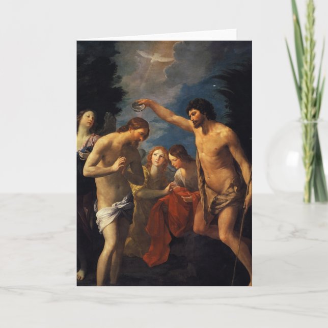 TARJETA EL BAPTISMO DE JESÚS (Anverso)