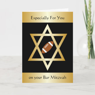 Tarjeta El bar de fútbol americano Mitzvah
