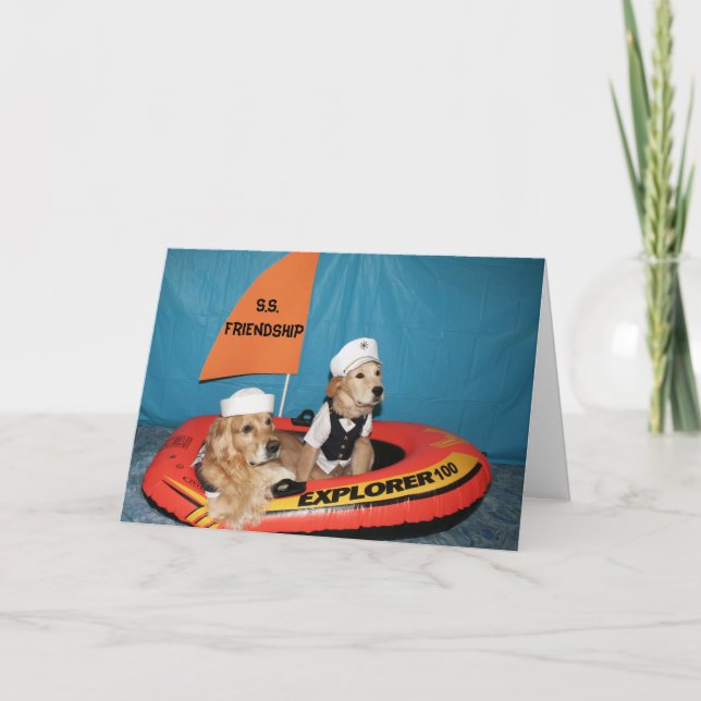 Tarjeta El barco de oro de la amistad (Anverso)