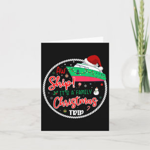 Tarjeta El barco nuevo es un viaje en crucero de Navidades