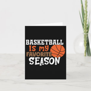 Tarjeta El Basketball es mi temporada favorita 11