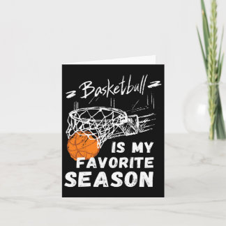 Tarjeta El básquetbol es mi regalo favorito de temporada