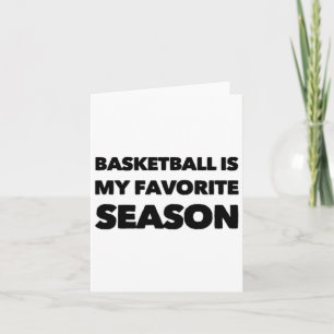 Tarjeta El básquetbol es mi segunda temporada favorita