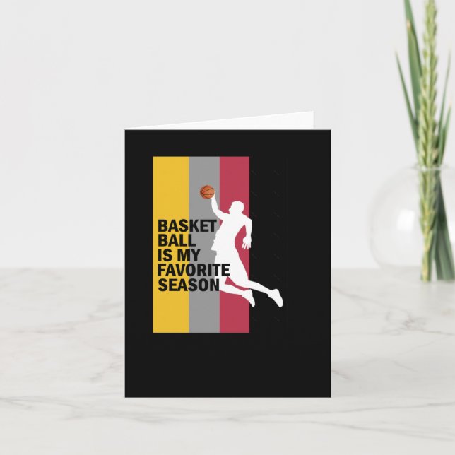 Tarjeta El Básquetbol Es Mi Temporada 10 Favorita (Anverso)