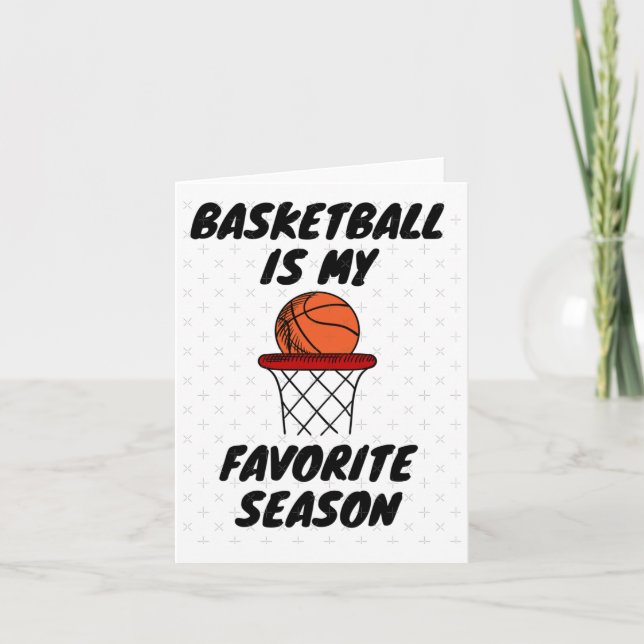 Tarjeta El básquetbol es mi temporada favorita 8 (Anverso)