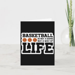 Tarjeta El básquetbol no es un juego sino una forma de vid