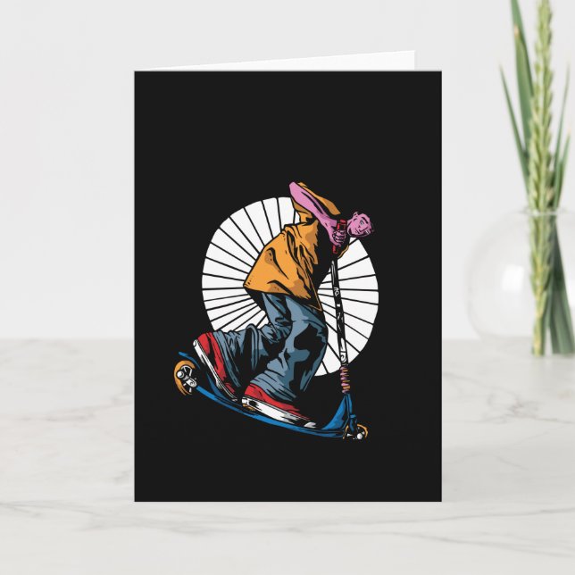 Tarjeta El bastón de Scooter apaga el regalo de patada esc (Anverso)