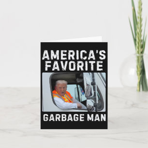 Tarjeta El basurero favorito de Estados Unidos es un camió