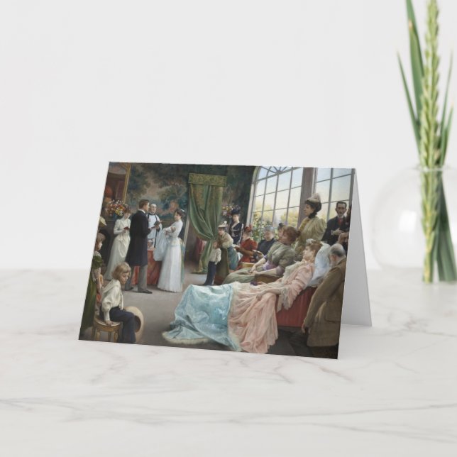 Tarjeta El bautismo, 1892 (Anverso)