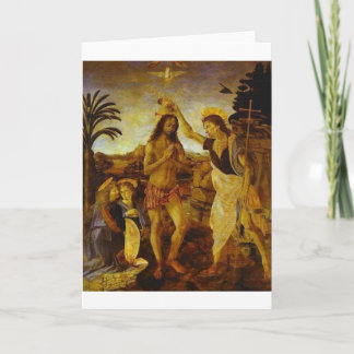 Tarjeta El bautismo de Cristo