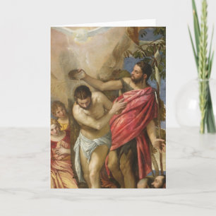 Tarjeta El bautismo de Cristo