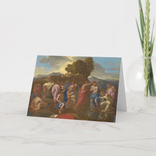 Tarjeta El bautismo de Cristo, 1641-42 (Anverso)