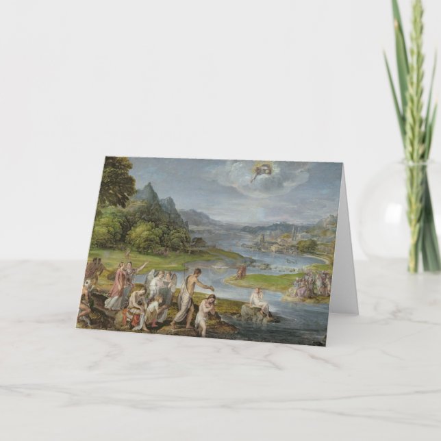 Tarjeta El bautismo de Cristo 2 (Anverso)