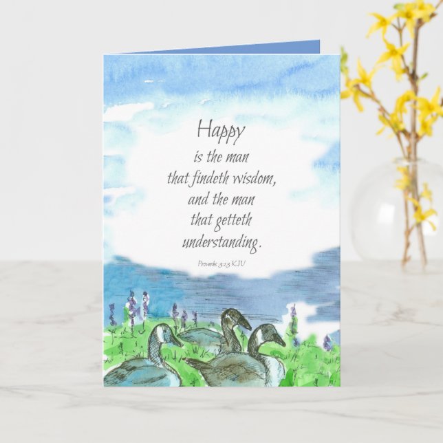 Tarjeta El bautismo felicita a los proverbios de las escri (flor amarilla)