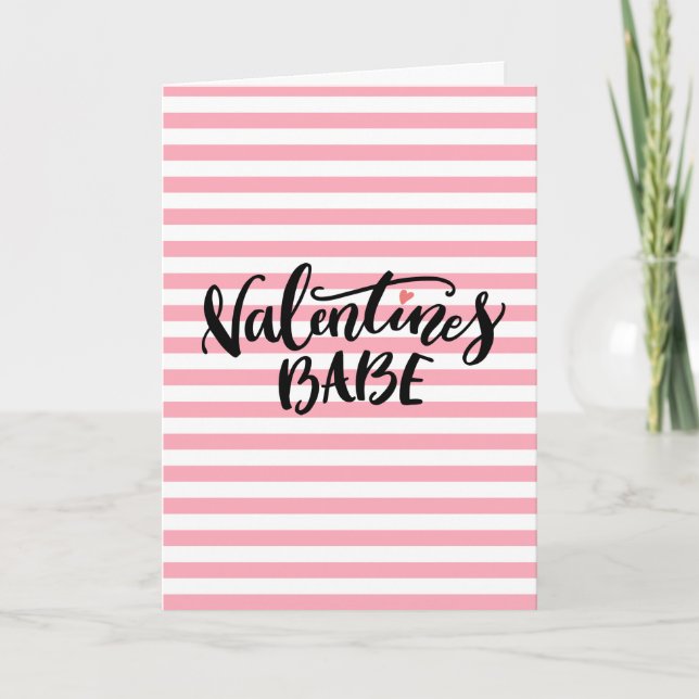 Tarjeta El bebé de San Valentín con las escrituras y mensa (Anverso)