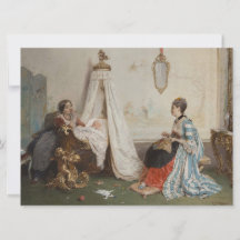 El bebé duerme (de Gerolamo Induno)