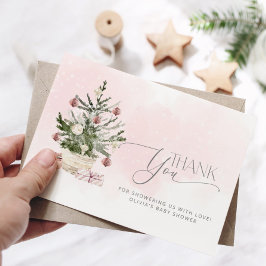 Tarjeta El bebé rosado está frío afuera de la ducha bebé g