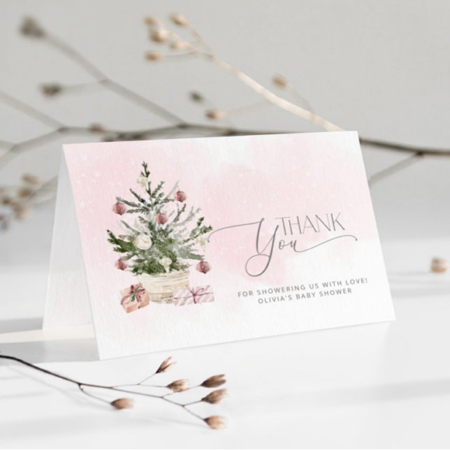 Tarjeta El bebé rosado está frío afuera de la ducha bebé g (Subido por el creador)