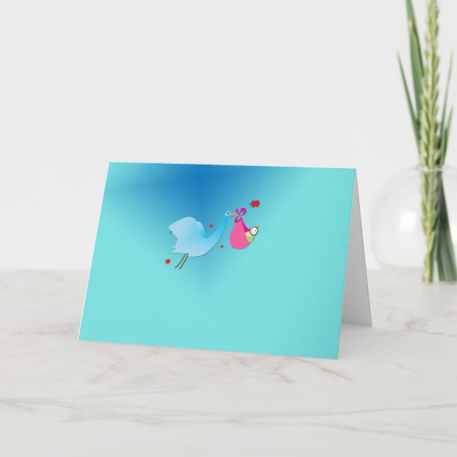 Tarjeta El bebé se acerca (Anverso)