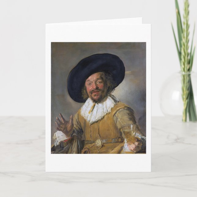 Tarjeta El bebedor de los cerezos, Frans Hals, 1628-1630 (Anverso)