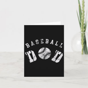 Tarjeta El Béisbol Retro Papá Feliz Día De Los Padres Para