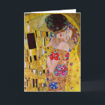 Tarjeta El beso de Gustav Klimt, vintage Art Nouveau<br><div class="desc">¡La pintura suprema del amor, un hermoso diseño con el que celebrar al El día de San Valentín! El Kiss (detalle) (1907-1908) de Gustav Klimt es un simbolismo de la época victoriana vintage del arte, el amor al arte y la pintura romántica de una pareja romántica en varios tonos de...</div>