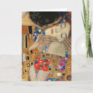 Tarjeta El beso (detalle) Gustav Klimt