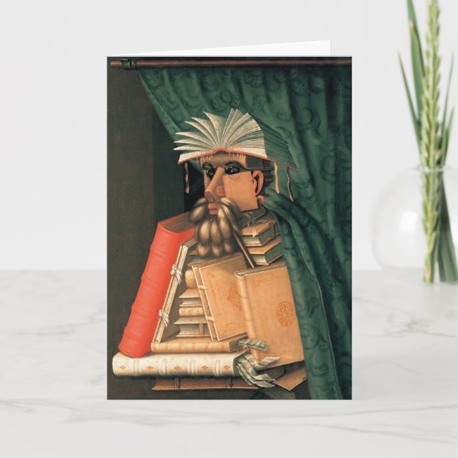Tarjeta El bibliotecario (Anverso)