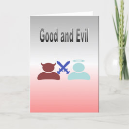 Tarjeta El bien y el mal