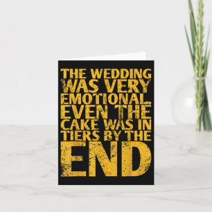 Tarjeta El Boda Fue Muy Emocional Incluso El Pastel De B