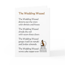 El Boda Weasel - un poema boda divertido