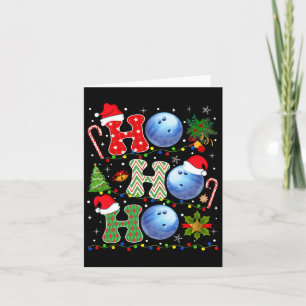 Tarjeta El boliche navideño Ho Santa Luce Navidad