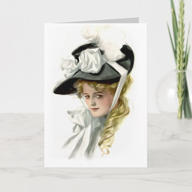 Tarjeta El bonnet negro (Anverso)
