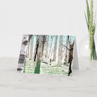 Tarjeta El bosque Birch