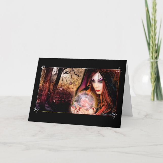 Tarjeta El bosque mágico - Magical Blank Note Card (Anverso)