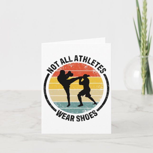 Tarjeta El Boxeo De Kickboxing No Todos Los Atletas Llevan (Anverso)