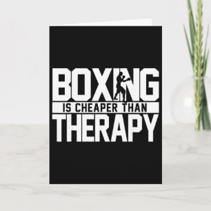 Tarjeta El boxeo es más barato que la terapia Cita de kick