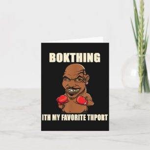 Tarjeta El Boxeo Es Mi Favorito Sport_ Funny Cita Gráfico